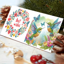 Load image into Gallery viewer, 6pcs DIY Diamond Art Greeting Cards 5D Rhinestone Arts Greetings Birthday Card