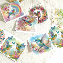 Load image into Gallery viewer, 6pcs DIY Diamond Art Greeting Cards 5D Rhinestone Arts Greetings Birthday Card
