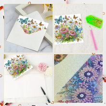 Load image into Gallery viewer, 6pcs DIY Diamond Art Greeting Cards 5D Rhinestone Arts Greetings Birthday Card