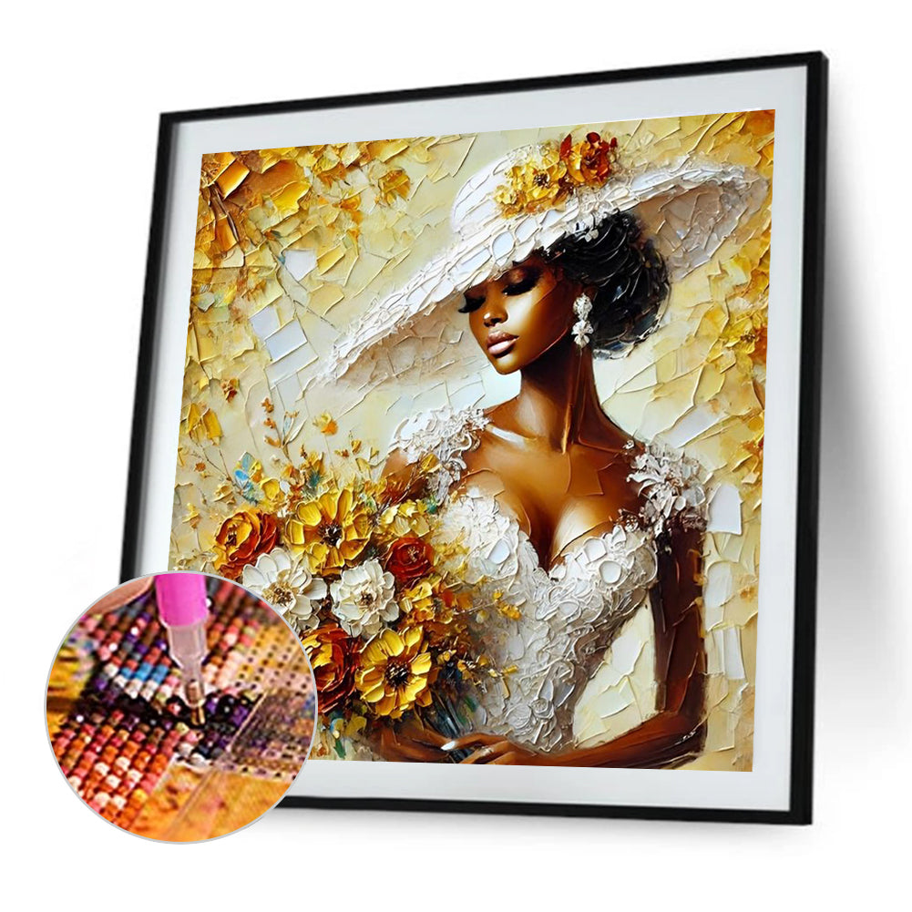 Diamond Painting - Full Round - Lady (40*40CM)