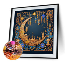 Load image into Gallery viewer, Diamond Painting - Partial Special Shaped - Crescent Moon At Night (30*30CM)