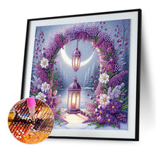 Load image into Gallery viewer, Diamond Painting - Partial Special Shaped - Flower Gate Night Lights (30*30CM)