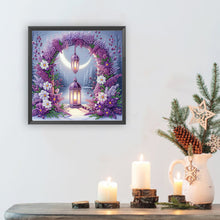 Load image into Gallery viewer, Diamond Painting - Partial Special Shaped - Flower Gate Night Lights (30*30CM)