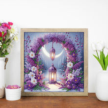 Load image into Gallery viewer, Diamond Painting - Partial Special Shaped - Flower Gate Night Lights (30*30CM)