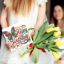 Load image into Gallery viewer, 6pcs DIY Diamond Art Greeting Cards 5D Rhinestone Arts Greetings Birthday Card