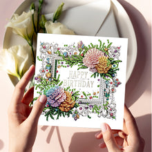 Load image into Gallery viewer, 6pcs DIY Diamond Art Greeting Cards 5D Rhinestone Arts Greetings Birthday Card