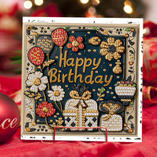 Load image into Gallery viewer, 6pcs DIY Diamond Art Greeting Cards 5D Rhinestone Arts Greetings Birthday Card