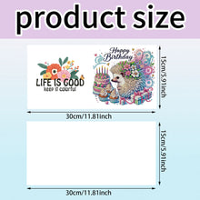 Load image into Gallery viewer, 6pcs DIY Diamond Art Greeting Cards 5D Rhinestone Arts Greetings Birthday Card