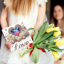 Load image into Gallery viewer, 6pcs DIY Diamond Art Greeting Cards 5D Rhinestone Arts Greetings Birthday Card