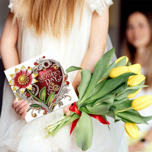 Load image into Gallery viewer, 6Pcs 5D DIY Diamond Painting Greeting Card with Envelope Gift for Mothers Day