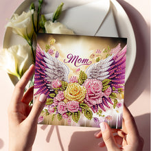 Load image into Gallery viewer, 6Pcs 5D DIY Diamond Painting Greeting Card with Envelope Gift for Mothers Day