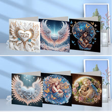 Load image into Gallery viewer, 6Pcs 5D DIY Diamond Painting Greeting Card with Envelope Gift for Mothers Day