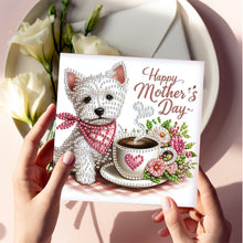 Load image into Gallery viewer, 6Pcs 5D DIY Diamond Painting Greeting Card with Envelope Gift for Mothers Day