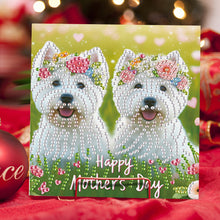 Load image into Gallery viewer, 6Pcs 5D DIY Diamond Painting Greeting Card with Envelope Gift for Mothers Day