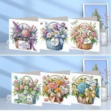 Load image into Gallery viewer, 6Pcs 5D DIY Diamond Painting Greeting Card with Envelope Gift for Mothers Day