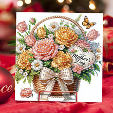 Load image into Gallery viewer, 6Pcs 5D DIY Diamond Painting Greeting Card with Envelope Gift for Mothers Day