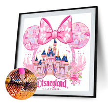 Load image into Gallery viewer, AB Diamond Painting - Full Round - Pink Disney Castle (40*40CM)