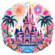 Load image into Gallery viewer, AB Diamond Painting - Full Round - Disney Fireworks Castle (40*40CM)