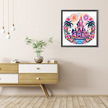 Load image into Gallery viewer, AB Diamond Painting - Full Round - Disney Fireworks Castle (40*40CM)