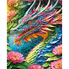 Load image into Gallery viewer, AB Diamond Painting - Full Round - Flower And Dragon (40*50CM)