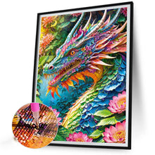 Load image into Gallery viewer, AB Diamond Painting - Full Round - Flower And Dragon (40*50CM)