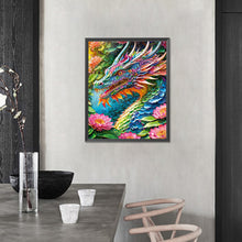 Load image into Gallery viewer, AB Diamond Painting - Full Round - Flower And Dragon (40*50CM)