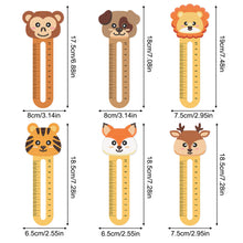 Load image into Gallery viewer, 6Pcs PET Cartoon Animals 5D DIY Diamond Art Ruler Book Mark for Reading Day Gift