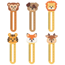 Load image into Gallery viewer, 6Pcs PET Cartoon Animals 5D DIY Diamond Art Ruler Book Mark for Reading Day Gift