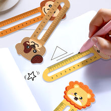 Load image into Gallery viewer, 6Pcs PET Cartoon Animals 5D DIY Diamond Art Ruler Book Mark for Reading Day Gift