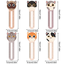 Load image into Gallery viewer, 6Pcs PET Cartoon Animals 5D DIY Diamond Art Ruler Book Mark for Reading Day Gift
