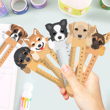Load image into Gallery viewer, 6Pcs PET Cartoon Animals 5D DIY Diamond Art Ruler Book Mark for Reading Day Gift