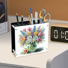 Load image into Gallery viewer, Acrylic Special Shape Diamond Painting Pencil Holder Desktop Ornaments Organizer