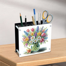 Load image into Gallery viewer, Acrylic Special Shape Diamond Painting Pencil Holder Desktop Ornaments Organizer