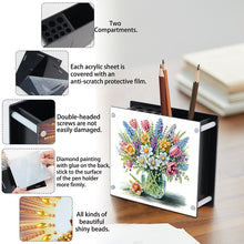 Load image into Gallery viewer, Acrylic Special Shape Diamond Painting Pencil Holder Desktop Ornaments Organizer