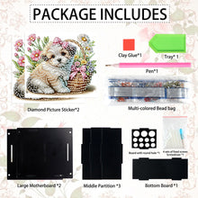 Load image into Gallery viewer, Acrylic Special Shape Diamond Painting Pencil Holder Desktop Ornaments Organizer