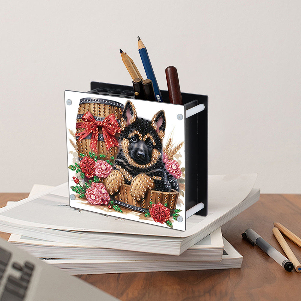Acrylic Special Shape Diamond Painting Pencil Holder Desktop Ornaments Organizer