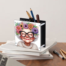 Load image into Gallery viewer, Acrylic Special Shape Diamond Painting Pencil Holder Desktop Ornaments Organizer