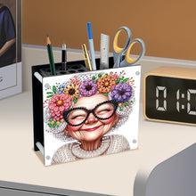 Load image into Gallery viewer, Acrylic Special Shape Diamond Painting Pencil Holder Desktop Ornaments Organizer