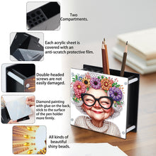 Load image into Gallery viewer, Acrylic Special Shape Diamond Painting Pencil Holder Desktop Ornaments Organizer