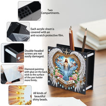 Load image into Gallery viewer, Acrylic Special Shape Diamond Painting Pencil Holder Desktop Ornaments Organizer
