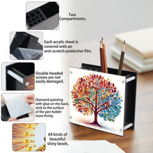 Load image into Gallery viewer, Acrylic Special Shape Diamond Painting Pencil Holder Desktop Ornaments Organizer