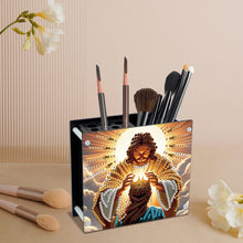 Load image into Gallery viewer, Acrylic Special Shape Diamond Painting Pencil Holder Desktop Ornaments Organizer