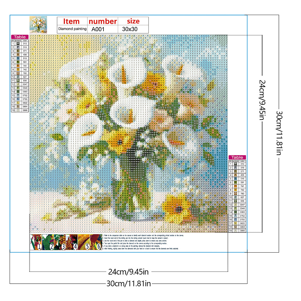 Diamond Painting - Full Round - Cala Lily (30*30CM)