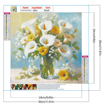 Load image into Gallery viewer, Diamond Painting - Full Round - Cala Lily (30*30CM)