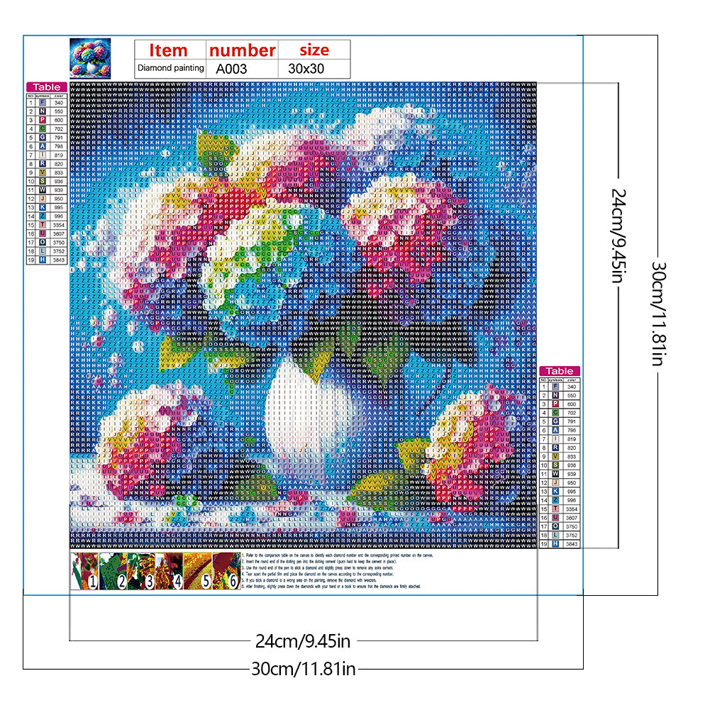 Diamond Painting - Full Round - Hydrangea (30*30CM)