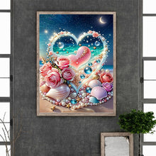 Load image into Gallery viewer, Diamond Painting - Full Round - Rose Pearl Heart (30*40CM)