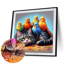 Load image into Gallery viewer, Diamond Painting - Full Round - Kitten Parrot (40*40CM)