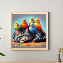 Load image into Gallery viewer, Diamond Painting - Full Round - Kitten Parrot (40*40CM)