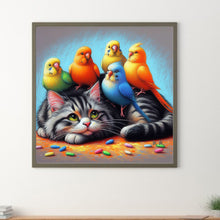 Load image into Gallery viewer, Diamond Painting - Full Round - Kitten Parrot (40*40CM)