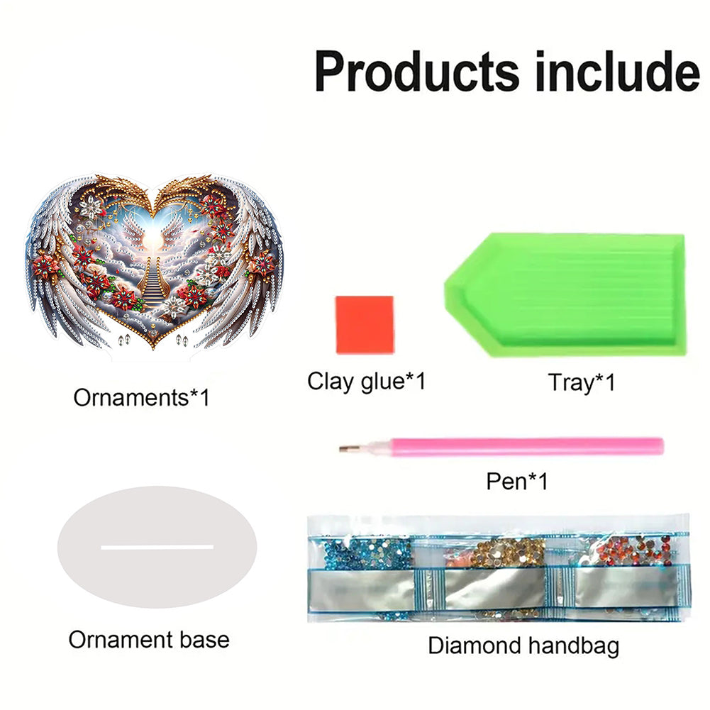 Acrylic Special Shaped Beautiful Pattern 5D DIY Diamond Art Tabletop Decorations